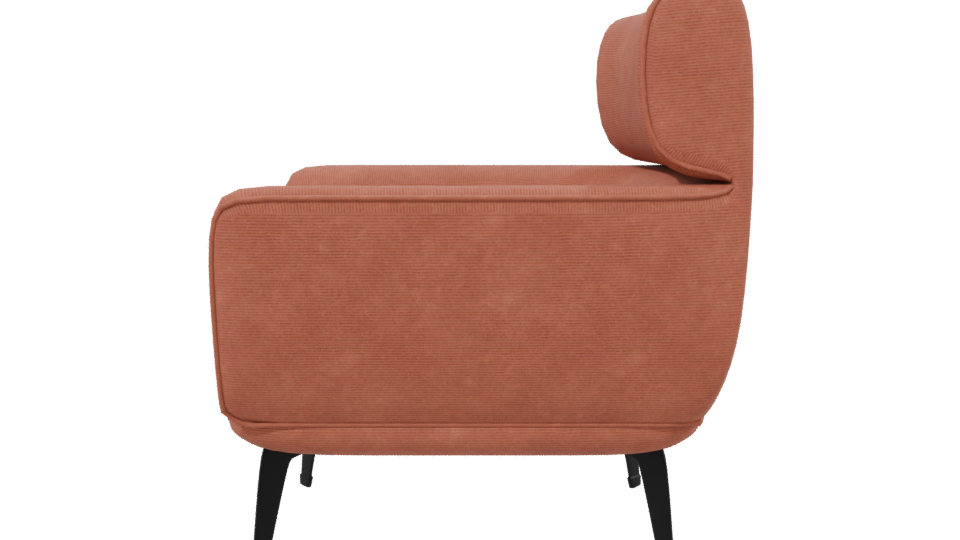 Contemporary Fabric Lounge Chair 3D - Professional 3D Model Render 2