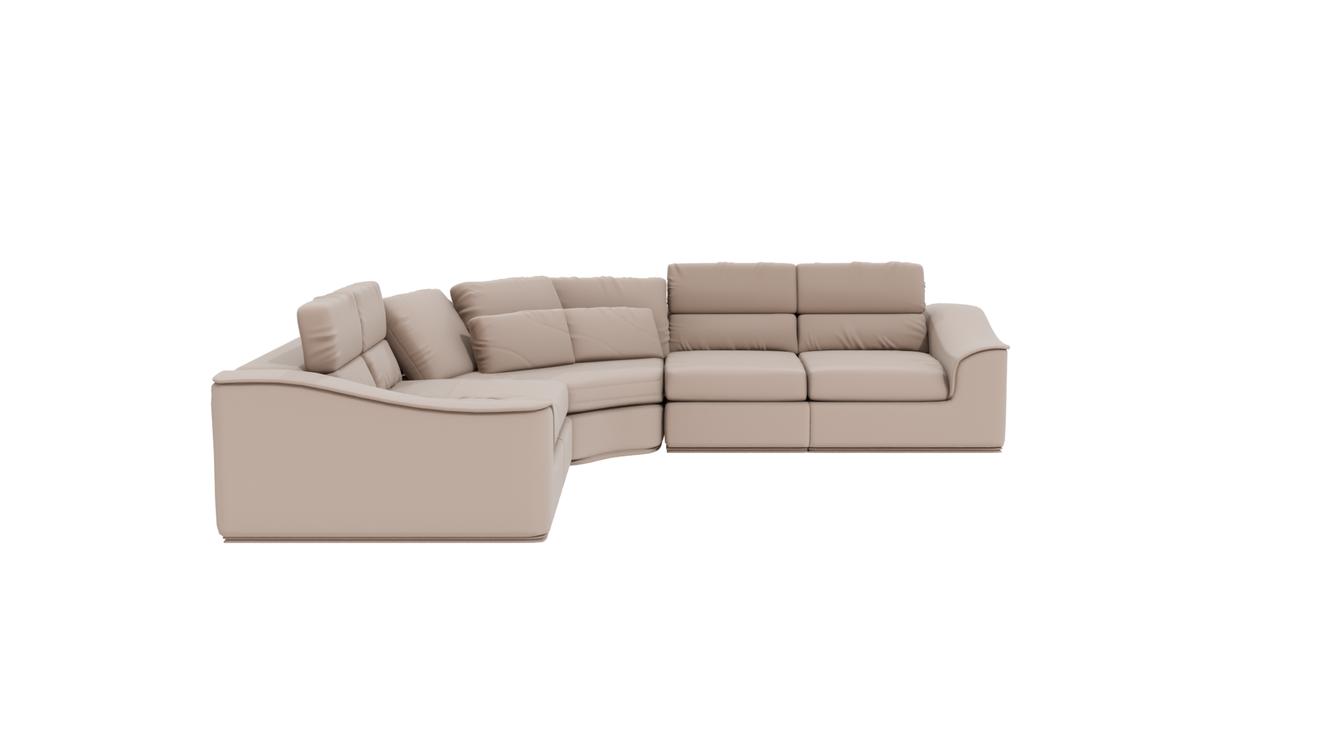 Stylish Modular Sofa 3D Model - Professional 3D Model Render 11