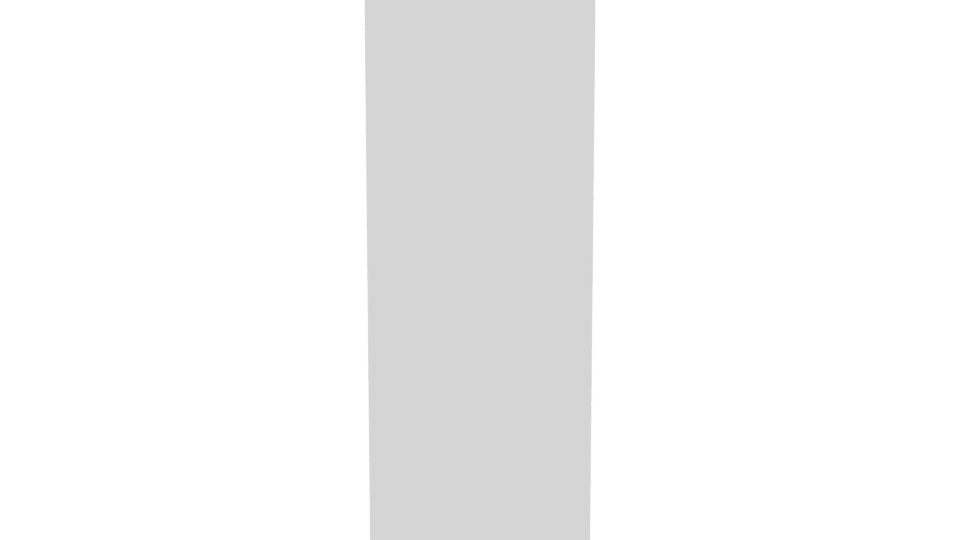 Minimalist White Storage Cabinet 3D - Professional 3D Model Render 5