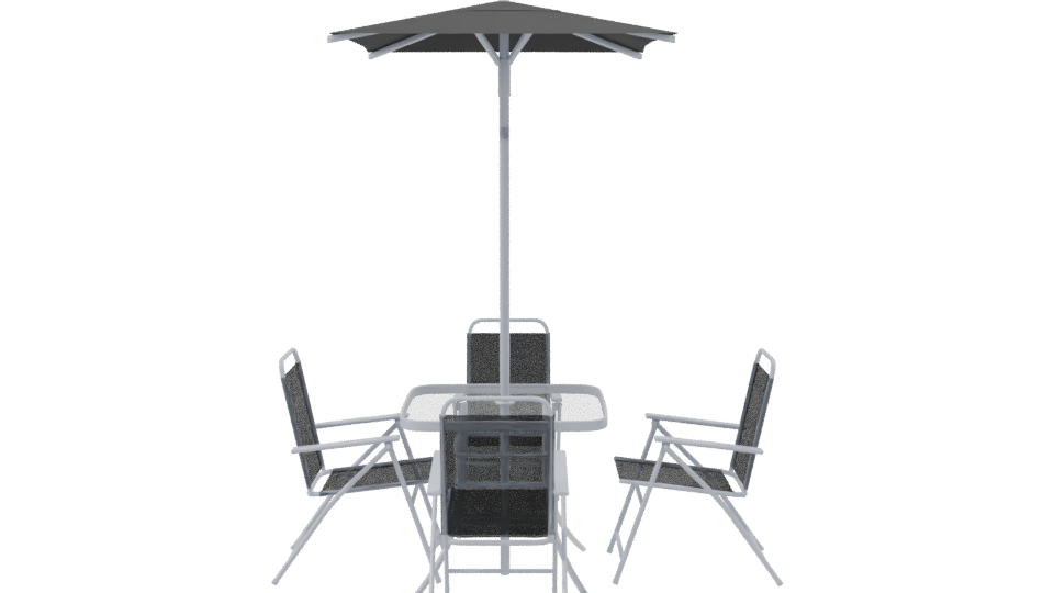 Outdoor Dining Set 3D Model - Professional 3D Model Render 8