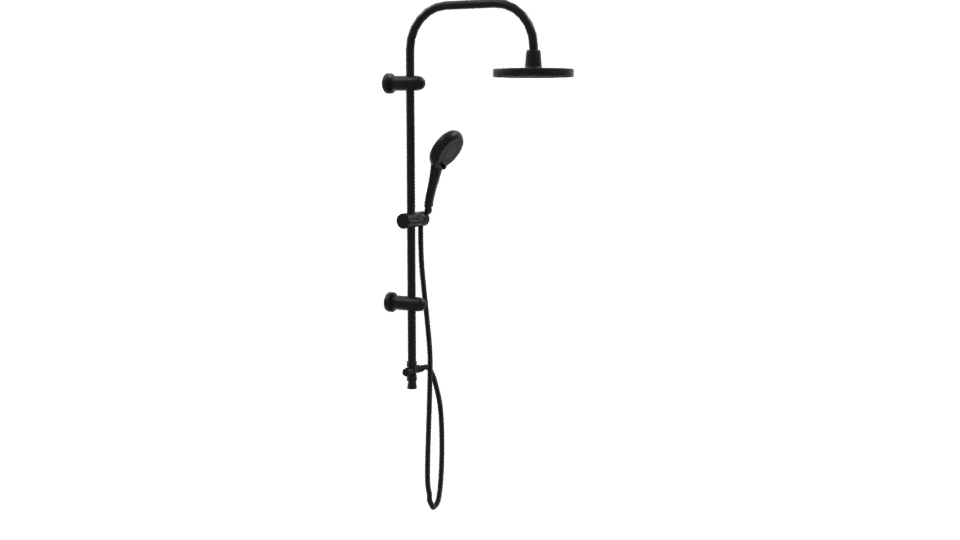 Stylish Industrial Pipe Showerhead - Professional 3D Model Render 9