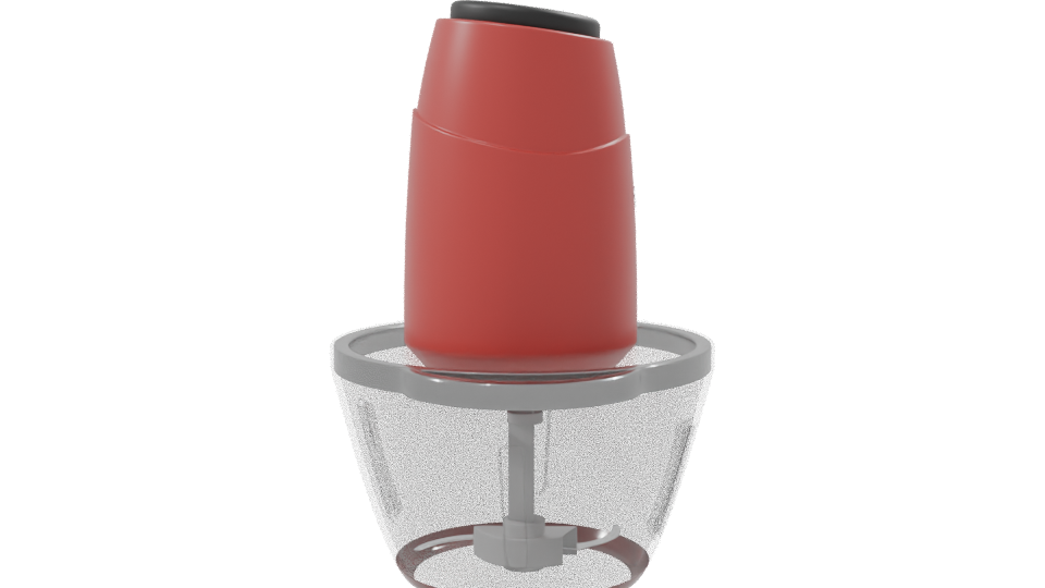 Compact Electric Food Chopper 3D Model - Professional 3D Model Render 8