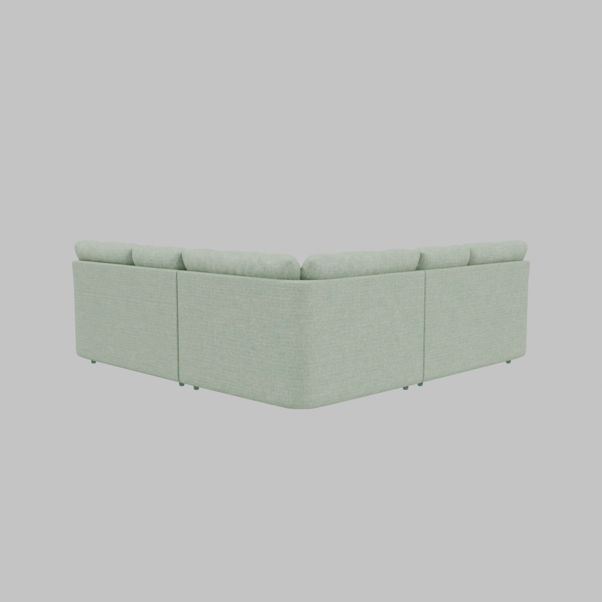 Stylish L-Shaped Sofa 3D Model - Professional 3D Model Render 11