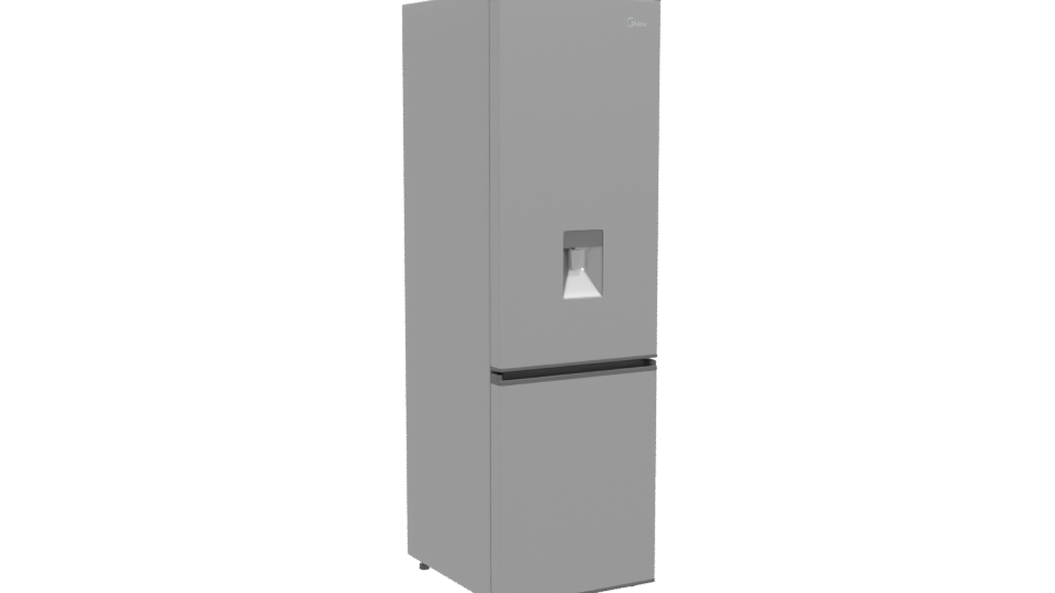 Elegant Stainless Steel Refrigerator 3D - Professional 3D Model Render 10