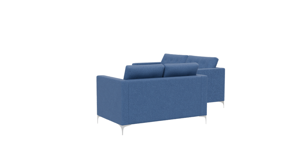 Stylish Blue Sofa Set 3D - Professional 3D Model Render 13