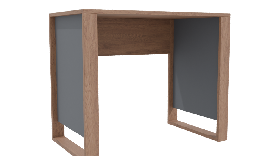 Stylish Modern Wooden Writing Desk 3D Model - Professional 3D Model Render 10
