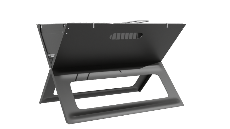 Portable Outdoor Charcoal Grill 3D - Professional 3D Model Render 10