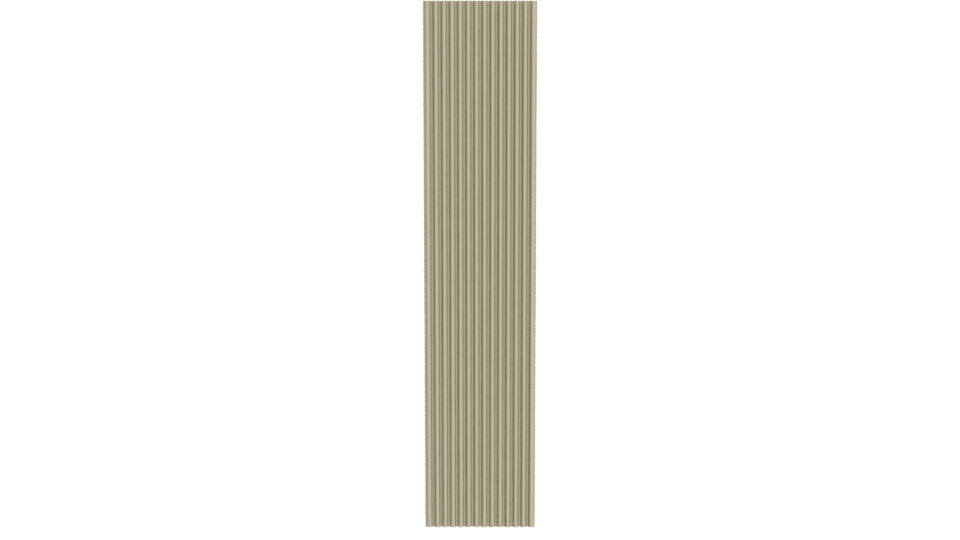Minimalist Vertical Slatted Panel - Professional 3D Model Render 11
