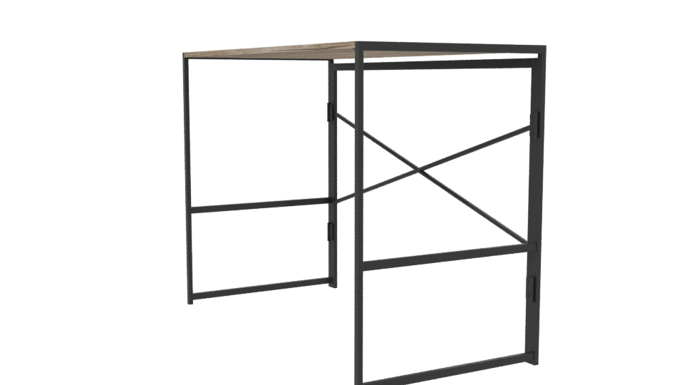 Industrial Folding Table 3D Model - Professional 3D Model Render 13