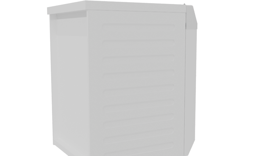 Stylish Front-Loading Dryer 3D Model - Professional 3D Model Render 7