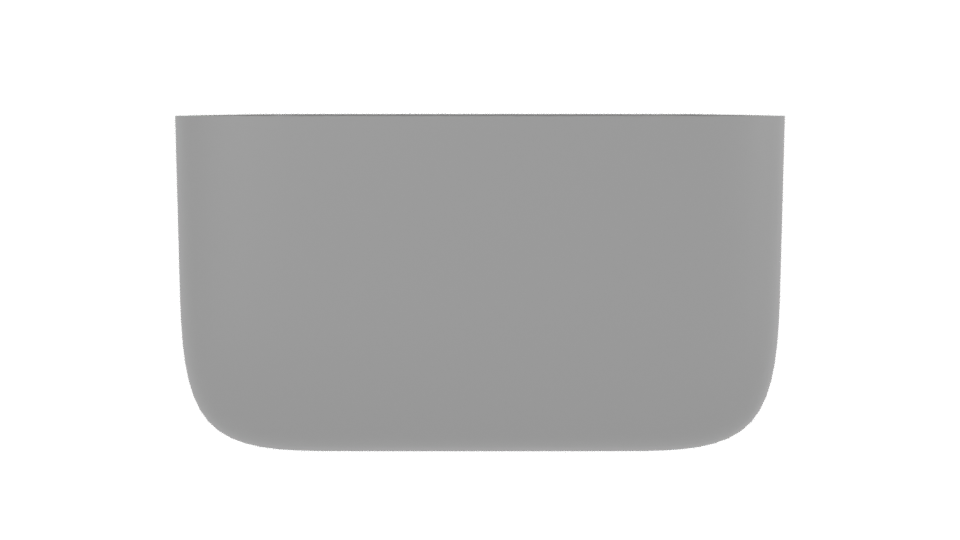 Sleek Modern Metal Bowl 3D - Professional 3D Model Render 2