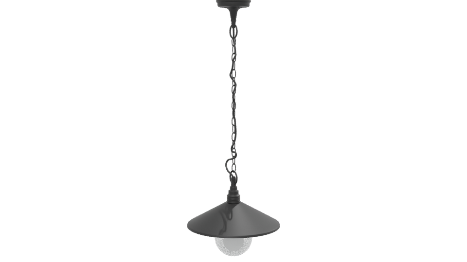Black Hanging Lamp 60W 3D Model - Professional 3D Model Render 13