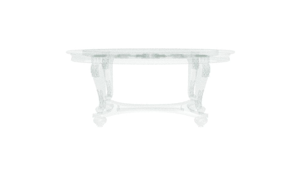 Elegant Vintage Coffee Table 3D Model - Professional 3D Model Render 5