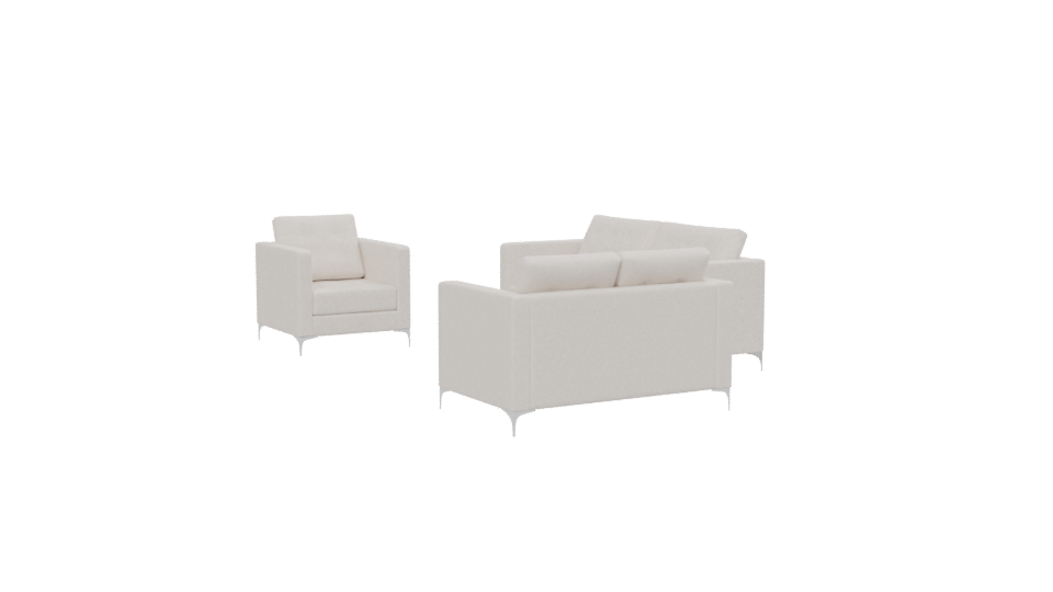 Elegant Modern Sofa Set 3D - Professional 3D Model Render 13