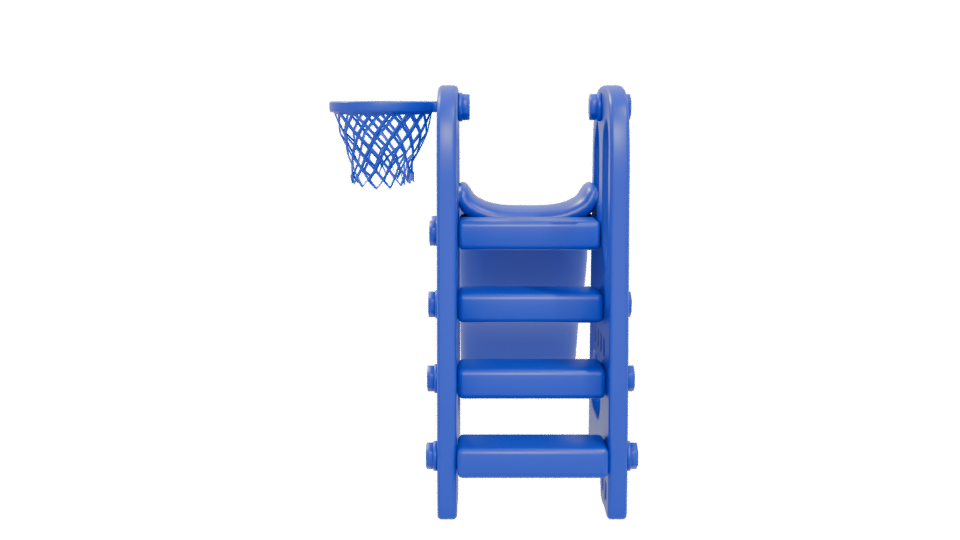 Children's Play Slide with Basketball Hoop 3D Model - Professional 3D Model Render 5