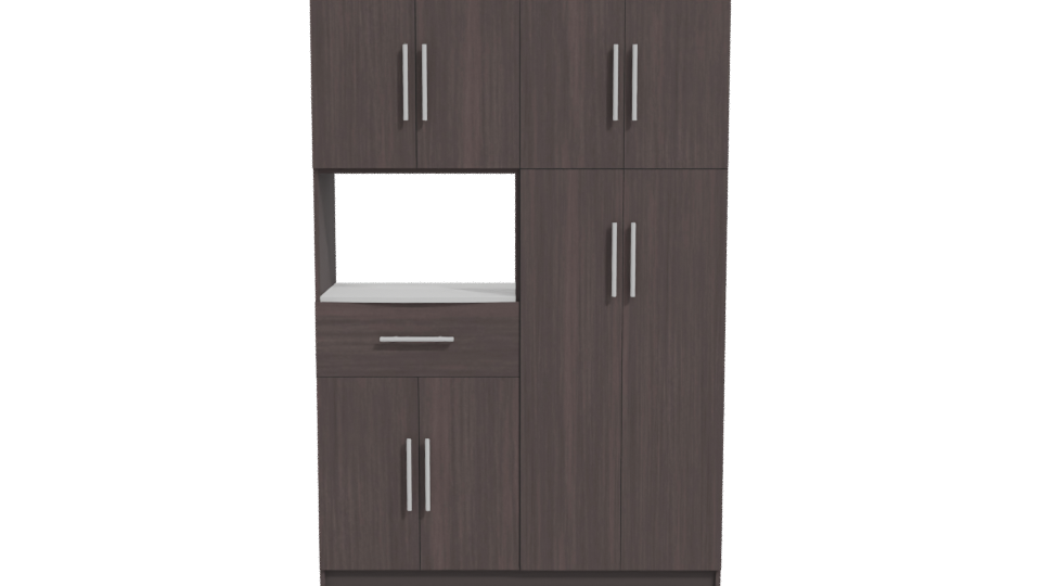 Modern Wooden Kitchen Cabinet 3D - Professional 3D Model Render 11