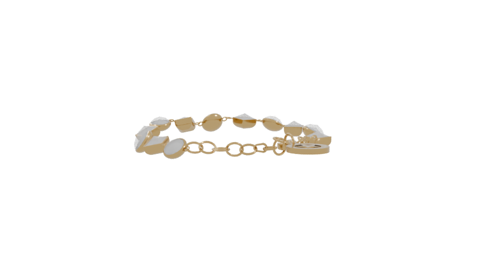 Elegant Gold Bracelet 3D Model - Professional 3D Model Render 10