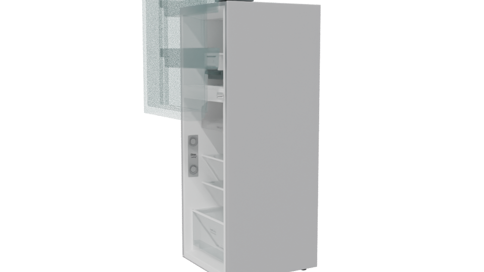 Sleek Stainless Steel Refrigerator 3D Model - Professional 3D Model Render 13