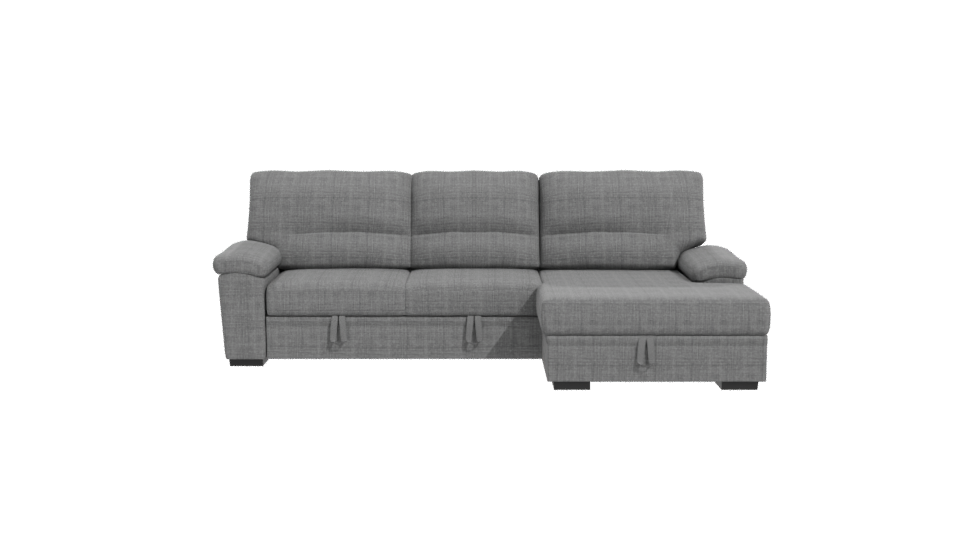 Contemporary Fabric Sectional Sofa 3D Model - Professional 3D Model Render 11