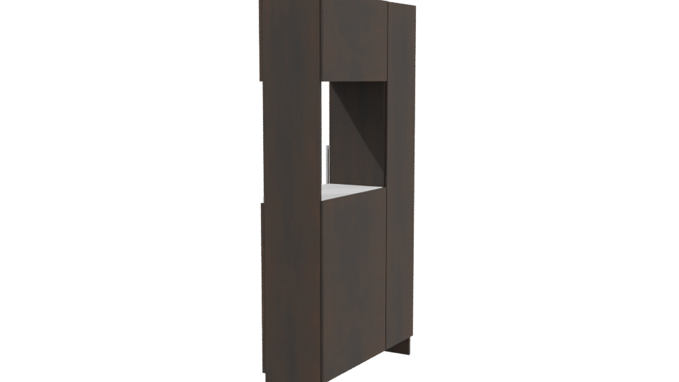 Stylish Wooden Cabinet 3D Model - Professional 3D Model Render 3