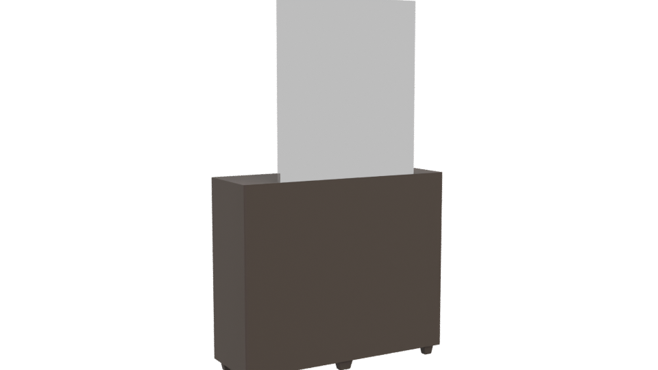 Eight Drawer Dresser and Mirror 3D - Professional 3D Model Render 4