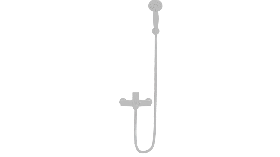 Stylish Shower Mixer 3D Model - Professional 3D Model Render 11