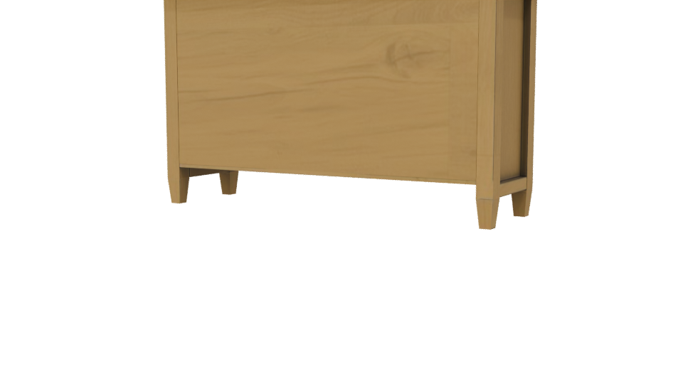 Contemporary Wooden Sideboard Model - Professional 3D Model Render 6