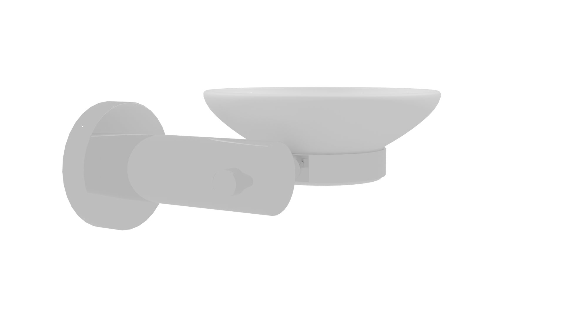 Stylish Wall-Mounted Soap Dish 3D - Professional 3D Model Render 9