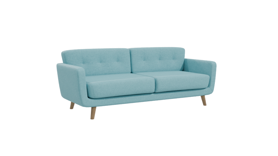 Stylish Mid-Century Sofa Model - Professional 3D Model Render 10