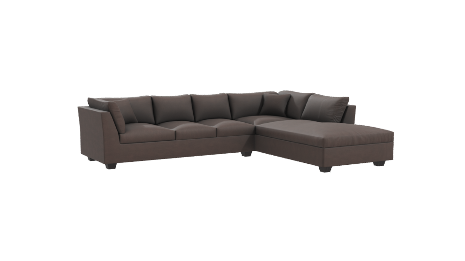 Elegant L-Shaped Sofa 3D Model - Professional 3D Model Render 10