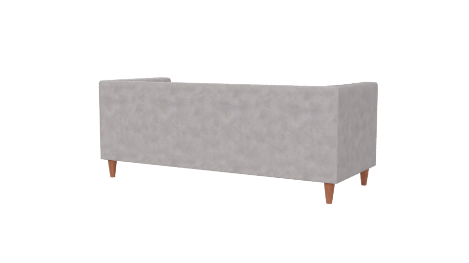 Modern Grey Sofa 3D Model - Professional 3D Model Render 6