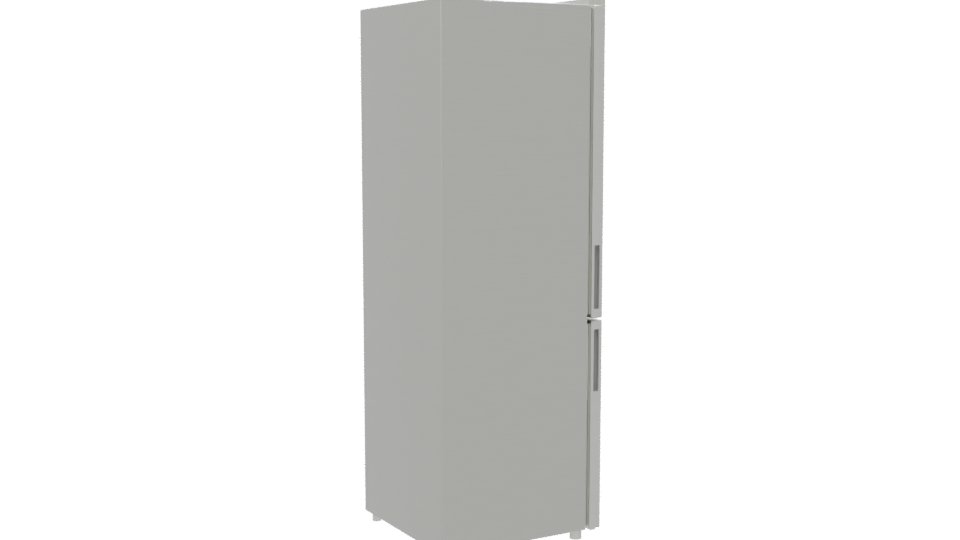 Sleek Modern Refrigerator Model - Professional 3D Model Render 7