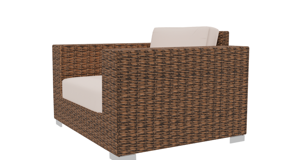 Stylish Outdoor Lounge Chair 3D - Professional 3D Model Render 13
