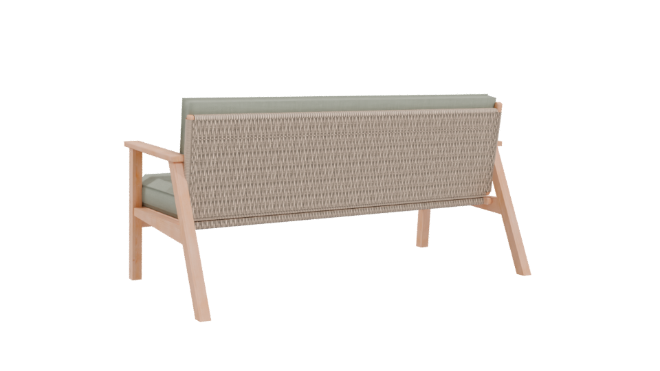 Stylish Minimalist Sofa Model - Professional 3D Model Render 4