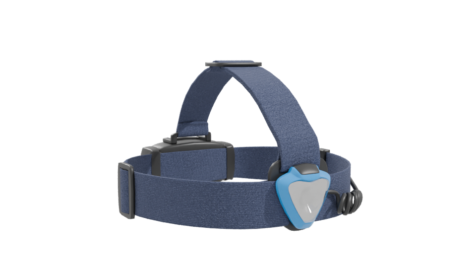 Stylish Blue Fabric Headlamp 3D Model - Professional 3D Model Render 10