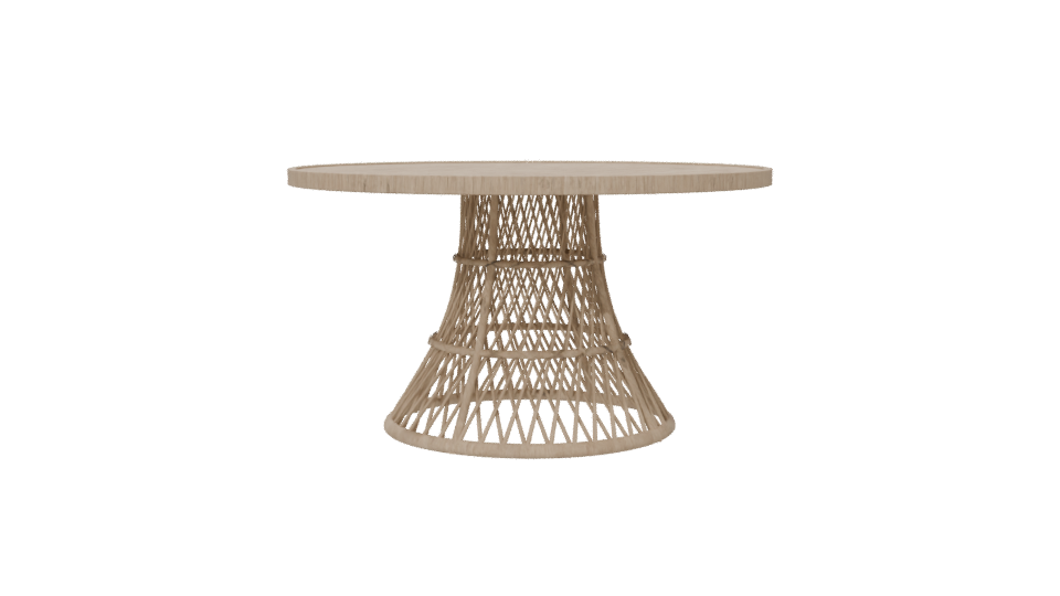 Stylish Round Dining Table 3D - Professional 3D Model Render 6