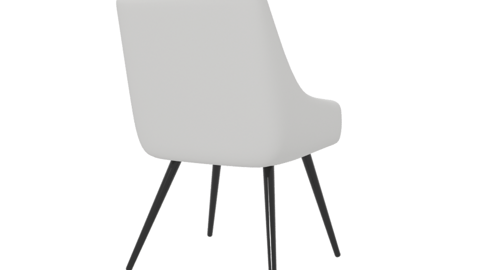 Sleek Modern Dining Chair 3D - Professional 3D Model Render 6