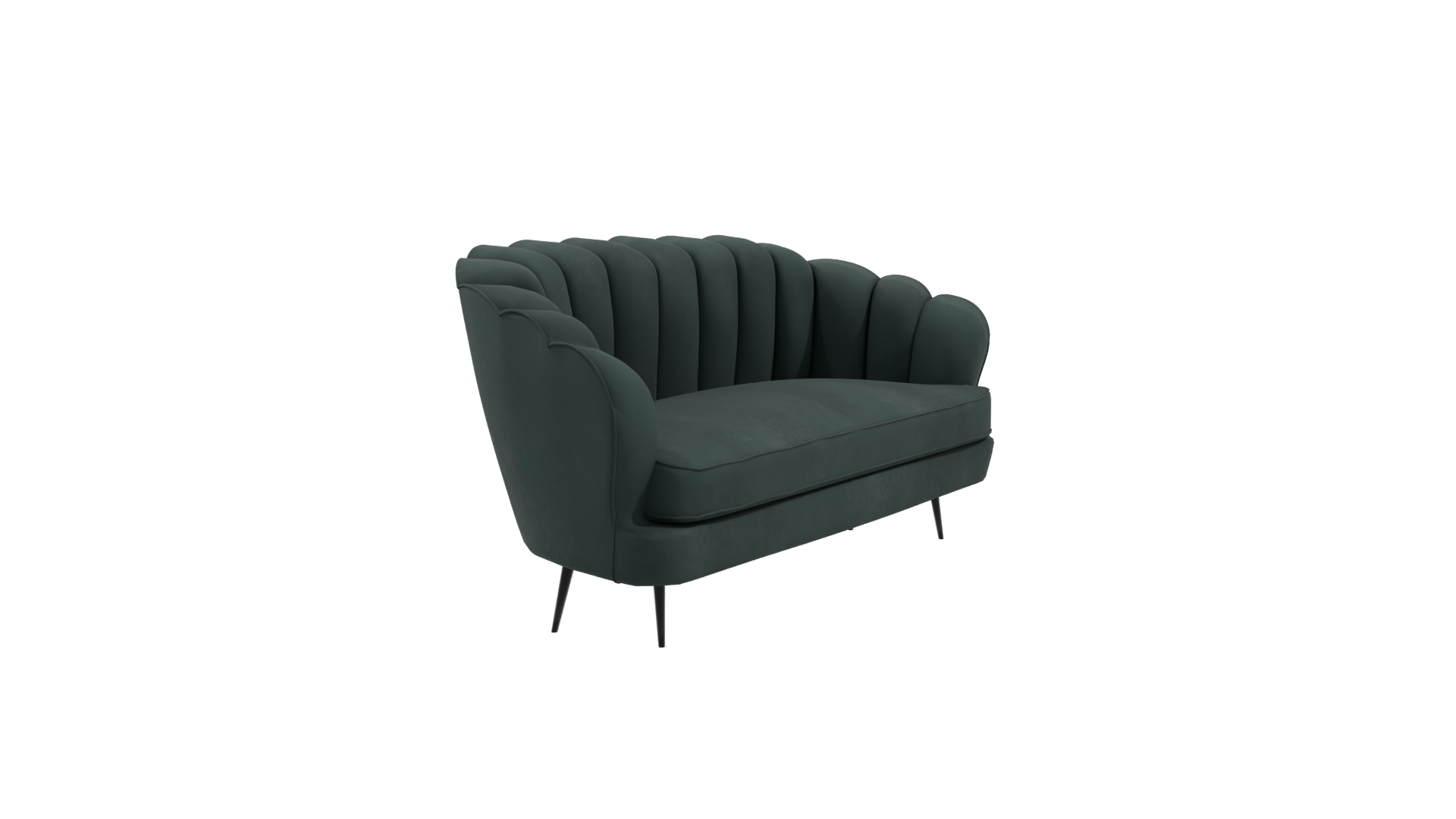 Modern Velvet Sofa 3D Model - Professional 3D Model Render 9