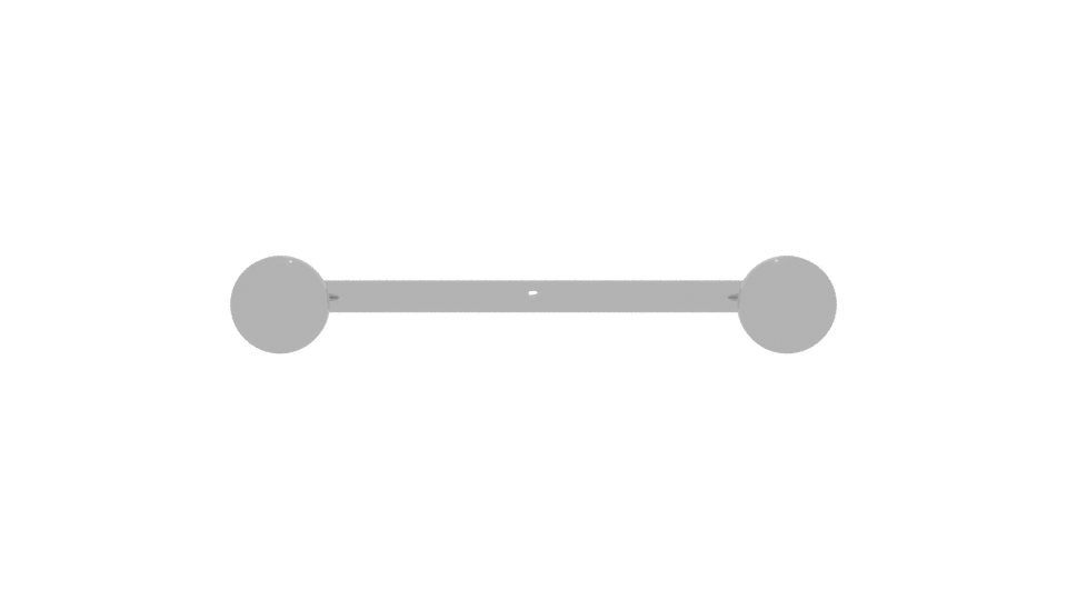 Stylish Metal Grab Bar 3D - Professional 3D Model Render 5