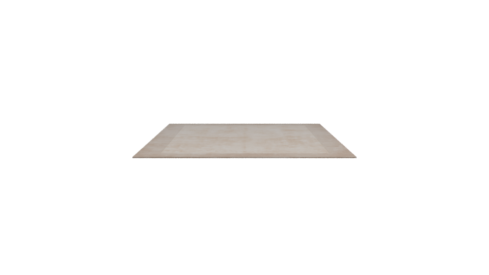Elegant Minimalist Wooden Rectangle Table 3D Model - Professional 3D Model Render 2