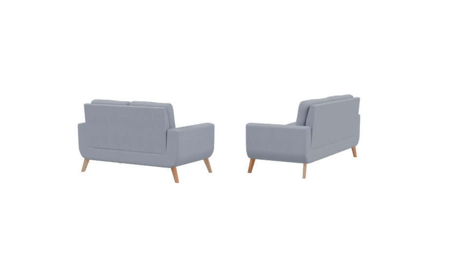 Stylish Modern Sofa Set 3D - Professional 3D Model Render 3