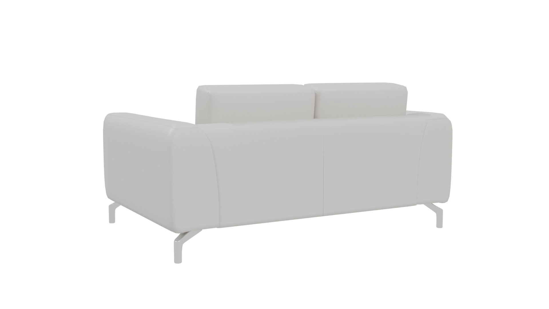 Minimalist White Sofa 3D Model - Professional 3D Model Render 4