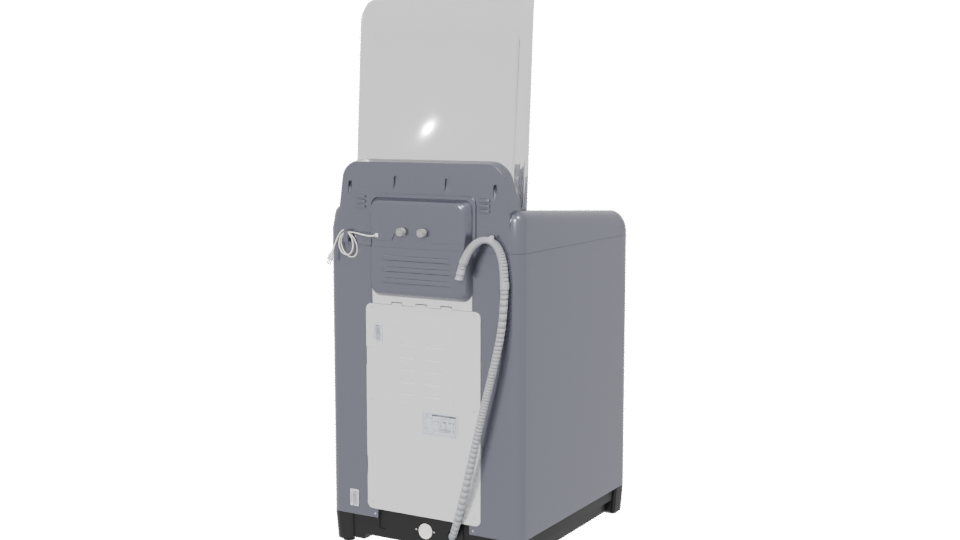 Top Load Washing Machine Model - Professional 3D Model Render 6