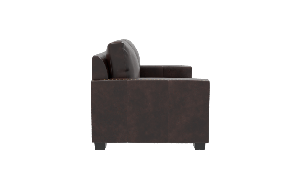 Elegant Brown Leather Sofa Model - Professional 3D Model Render 8