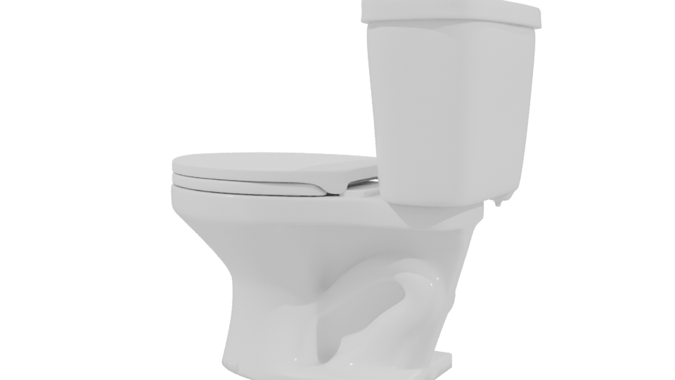 Stylish Modern Toilet 3D Model - Professional 3D Model Render 3