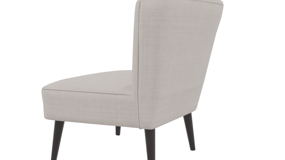 Elegant Modern Accent Chair 3D Model - Professional 3D Model Render 3