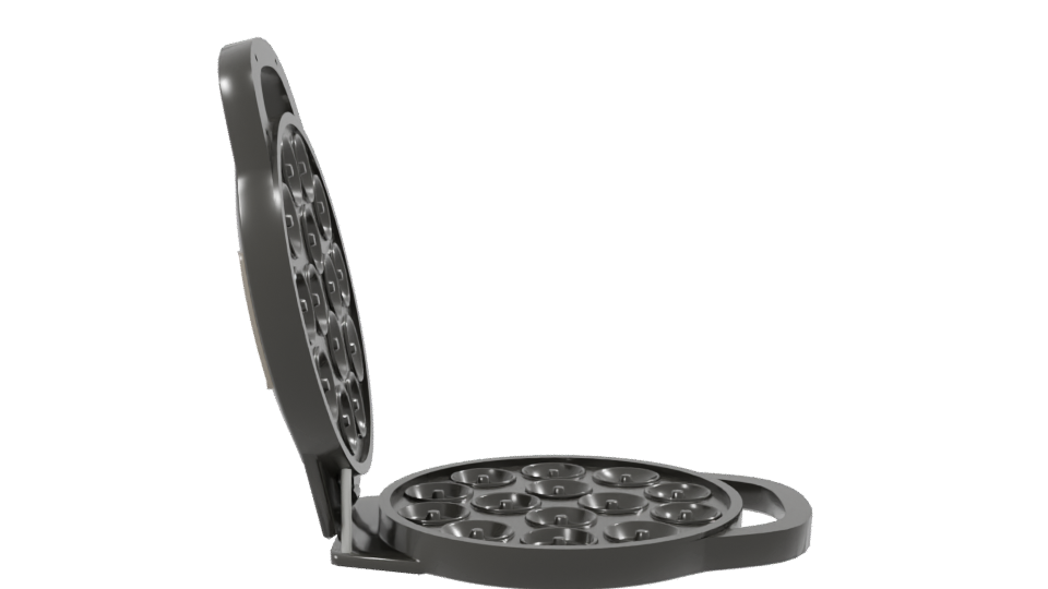 Multi-Cavity Donut Maker 3D - Professional 3D Model Render 8