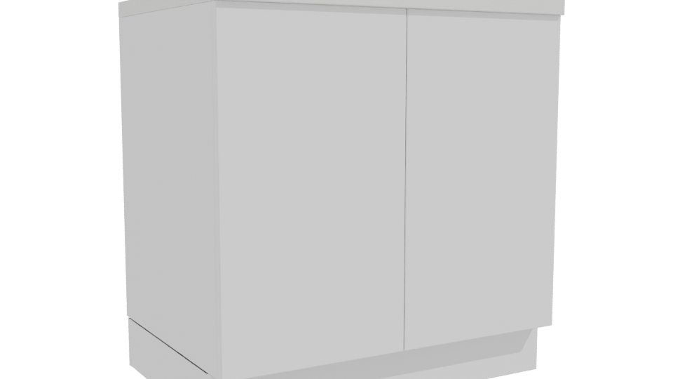 Stylish Modern Bathroom Vanity - Professional 3D Model Render 10