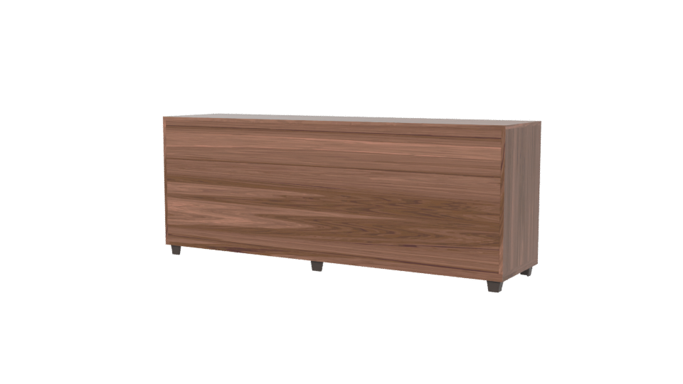 Stylish Wooden Cabinet Model - Professional 3D Model Render 6