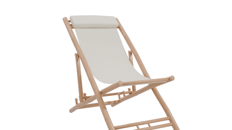 Stylish Outdoor Lounger 3D Model - Professional 3D Model Render 10